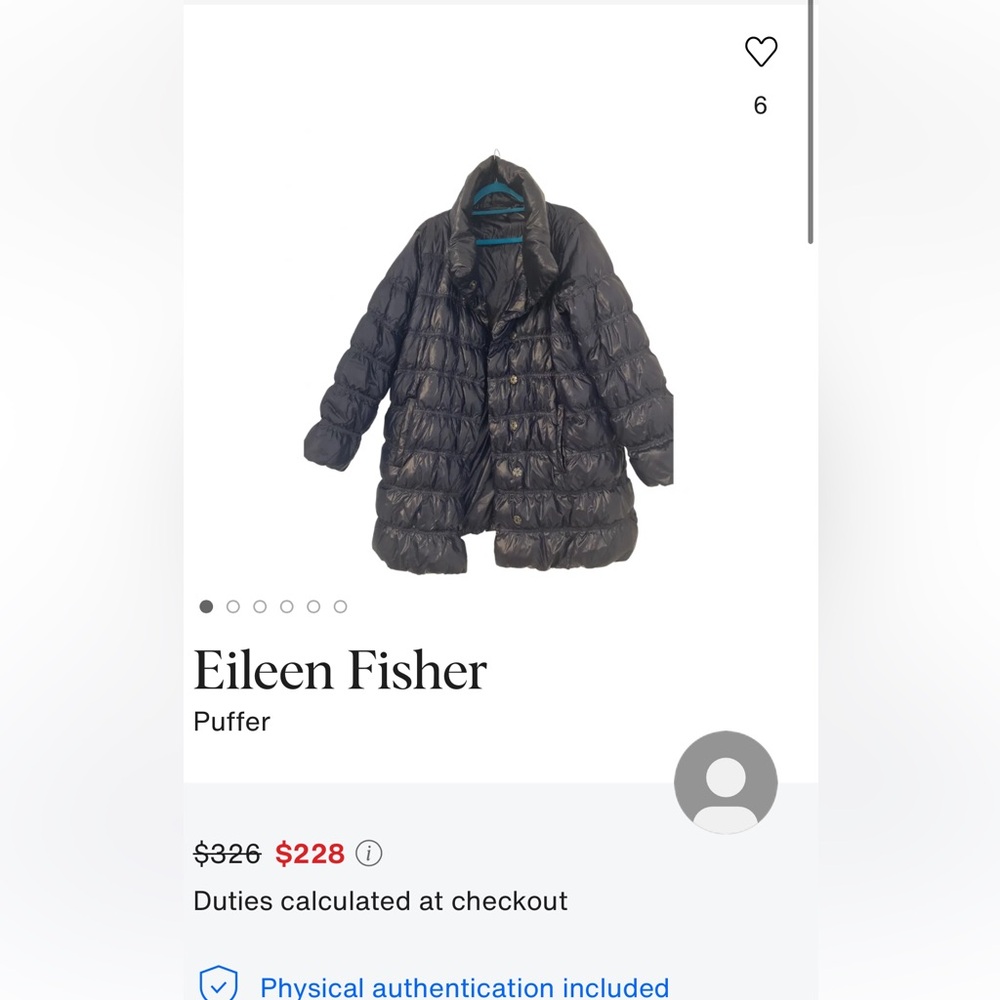 Eileen Fisher Puffer jacket 2X